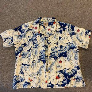 Indigo Tigers Aloha Shirt